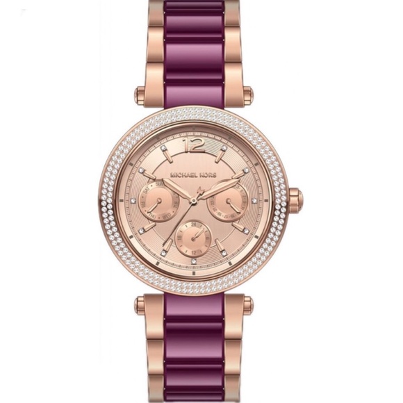 Michael Kors Accessories - MICHAEL KORS Rose Gold Pavé Watch
